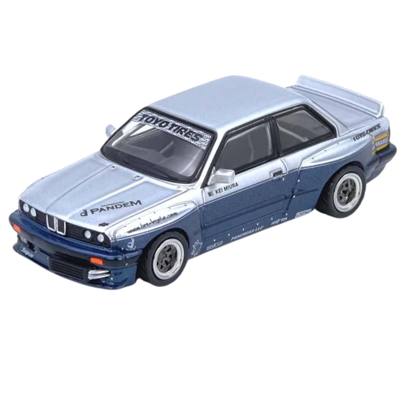 INNO64 1:64 Pandem BMW E30 M3 Rocket Bunny Silver/Blue