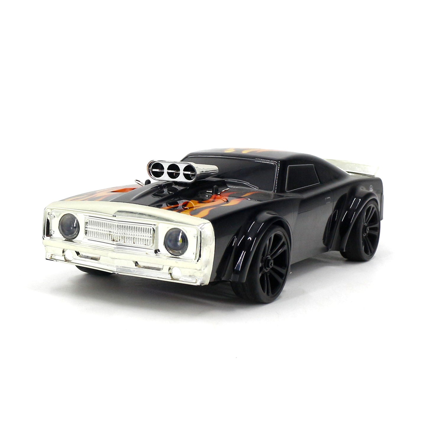 SUCHIYU SCY-16303 1/16 scale remote control drift car, designed as a classic muscle car with metallic blue styling