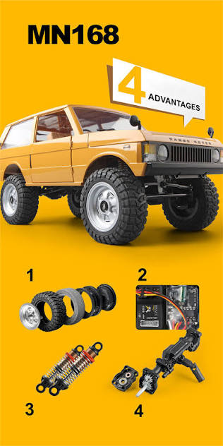 MNRC MN168 1/12 Land Rover 4WD RTR RC Climbing Truck