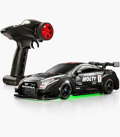 88RC 1:43 Alloy Remote Control Mini Drift Car, 2.4GHz 4WD High-Speed RC Car with DIY Detachable Body & Multi-Light Modes, Desktop Racing Hobby for Adults & Collectors