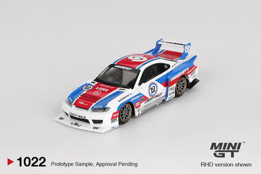 Mini GT #1022: Nissan LB-Super Silhouette S15 SILVIA GARASIDRIFT x LBWK 2025