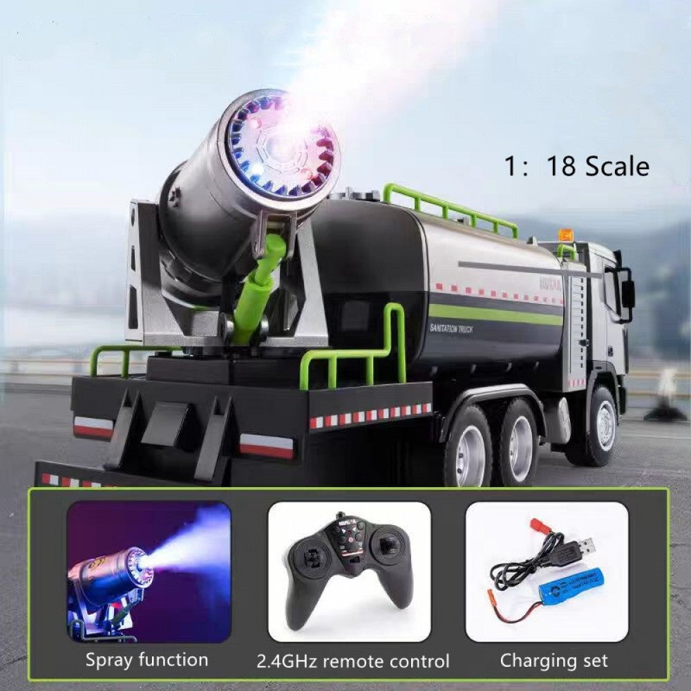 Huina 616 Rechargeable RC Fog Car – Sanitation Spray &amp; Dust Control Truck