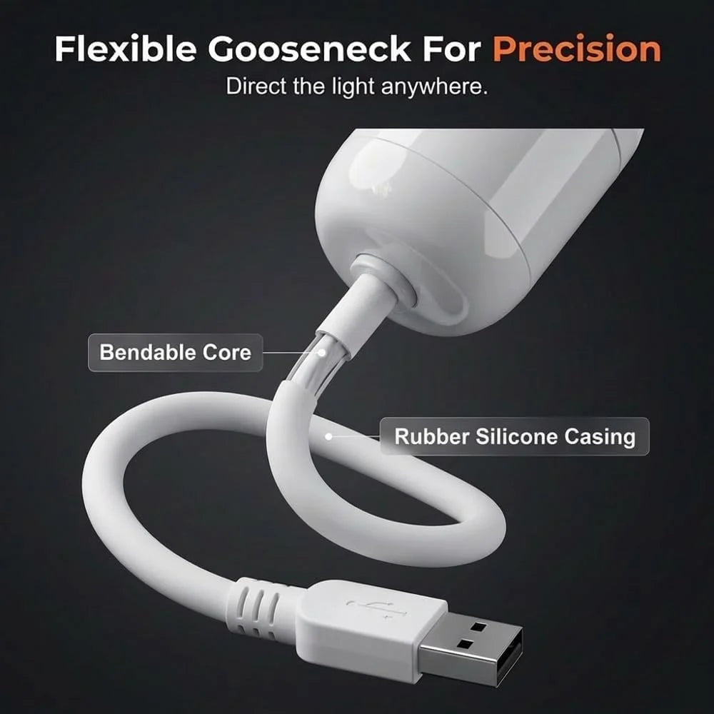 USB Mini LED Ceiling & Wall Starry Moon Light for Bedroom, Kids Room & Home Decor (6 Slide)