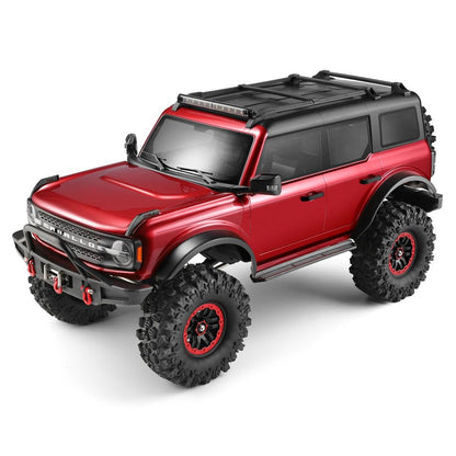 Wltoys 104020 RTR 1/10 2.4G 4WD RC Car Rock Crawler Off-Road Climbing Truck Full Proportional LED Light Vehicles Models Toys - Red Standard Version