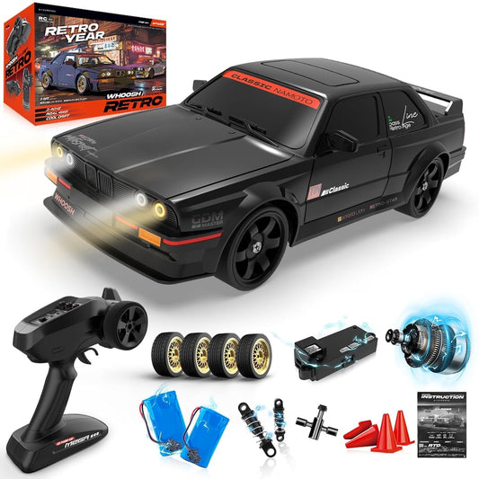 BMW 1:16 Scale RC Drift Car 4WD 2.4GHz RC Cars with Gyro 50km/H High Speed Drifting Car with LED Lights, Drift Tires ESP Full Proportion RC