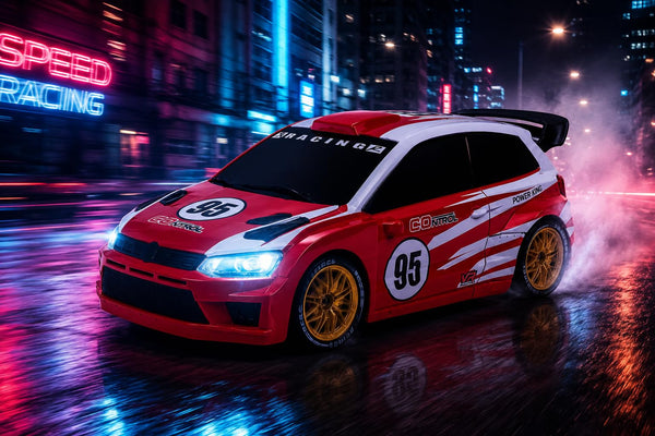 1:24 Scale VW Polo Rally 95 RC Drift Car – 2.4GHz 4WD Remote Control Rally Car with High-Speed Drifting for Kids, Teens & Collectors