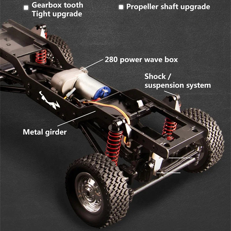 MN MODEL RC ROCK CRAWLER MN-78 1/12 2.4G 4WD WITH LED LIGHT(BLUE)