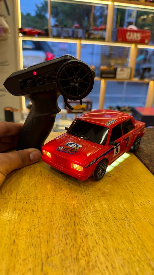 BMW 20KM SPEED  4WD High-Speed Remote Control Car with LED Lights 2.4GHz Rechargeable Drift Racing Car with Extra Tires & Cones