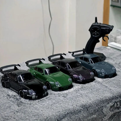 Porsche 911 High-Speed 4WD Drift RC Car (1:24 Scale) LED Lights
