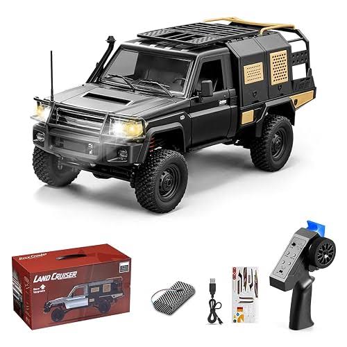 MN Model MN82S 1:12 4WD RC Rock Crawler Land Cruiser Pickup with LED Lights