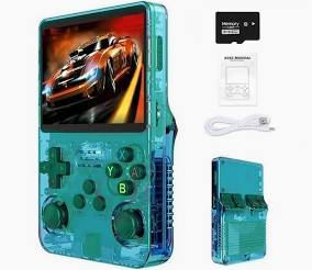 R36S Retro Handheld Game Console with 3.5" IPS Display, 64/128GB and 21,000+ Classic Games, Open Source Linux System, Screen Portable Pocket Video Player