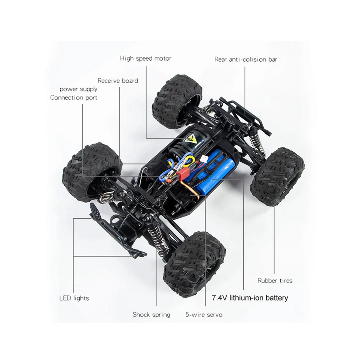 Gallopish Storm Pro Hw8808 1:16 4Wd High-speed Off-road Rc Car