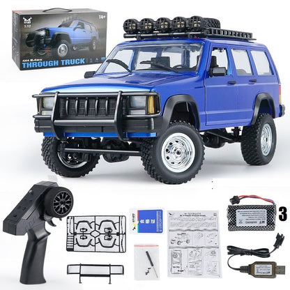 MN MODEL RC ROCK CRAWLER MN-78 1/12 2.4G 4WD WITH LED LIGHT(BLUE)