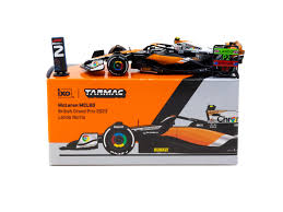 1/64 McLaren MCL60 British Grand Prix 2023 Lando Norris - Tarmac Works X iXO Models GLOBAL64