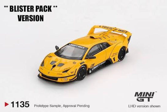 Mini GT #1135 Lamborghini LB-Silhouette WORKS Murcielago GT EVO Yellow
