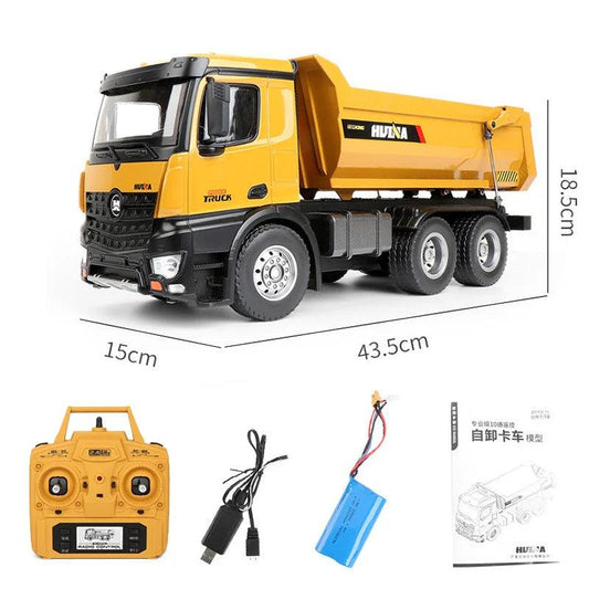 Huina 1582 1:14 All Metal Heavy Duty Dump Truck Toy