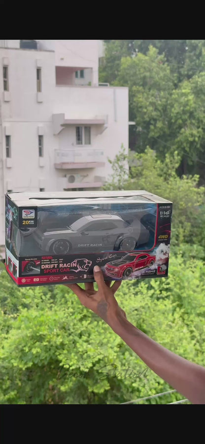 D0DGE 1:16 SCALE RC 25KM SPEED 4WD High Drift RC Car with LED Lights