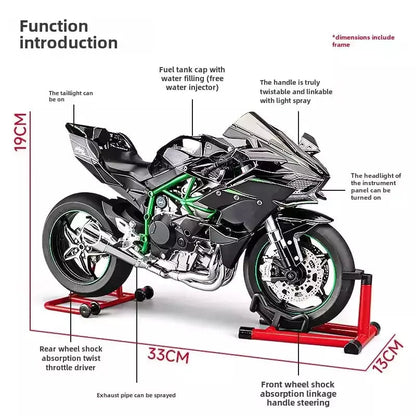 KAWASAKI H2R ALLOY MODEL 1:6 SCALE (MATTE BLACK) BIKE SALE PRICE