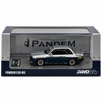 INNO64 1:64 Pandem BMW E30 M3 Rocket Bunny Silver/Blue