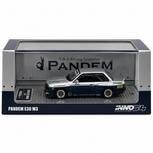 INNO64 1:64 Pandem BMW E30 M3 Rocket Bunny Silver/Blue