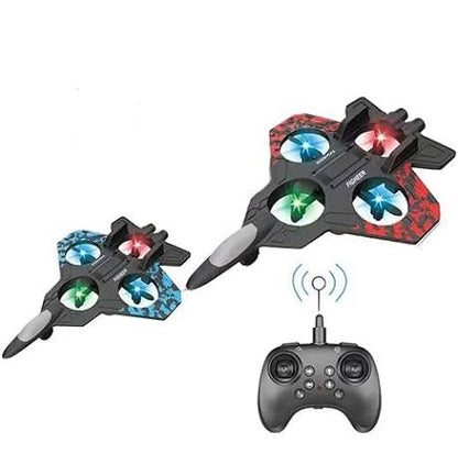 S1 Fighter Plane, Remote Control, 360° Rotation, LED Lights, Interstellar Theme, Ages 14+