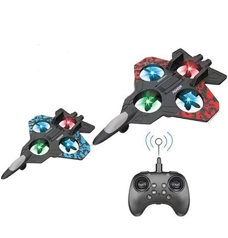 S1 Fighter Plane, Remote Control, 360° Rotation, LED Lights, Interstellar Theme, Ages 14+