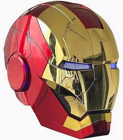 Iron MK5 Helmet Voice Control Cosplay Wearable Open/Close LED Eyes 1:1 Mask