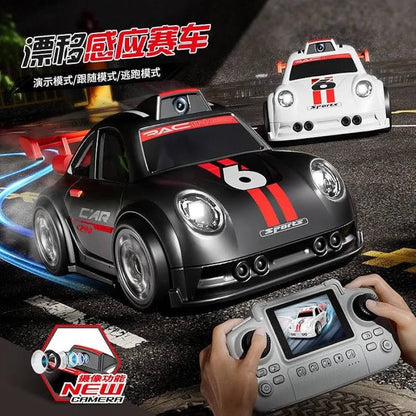 C6 Mini Cartoon RC Car Camera 2.4 Screen FPV Drift Music Toy