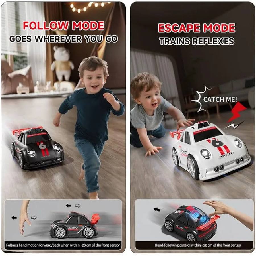 C6 Mini Cartoon RC Car Camera 2.4 Screen FPV Drift Music Toy