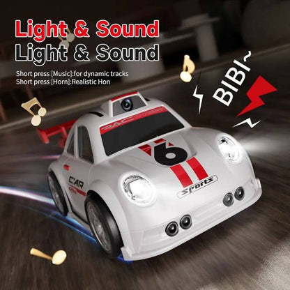 C6 Mini Cartoon RC Car Camera 2.4 Screen FPV Drift Music Toy