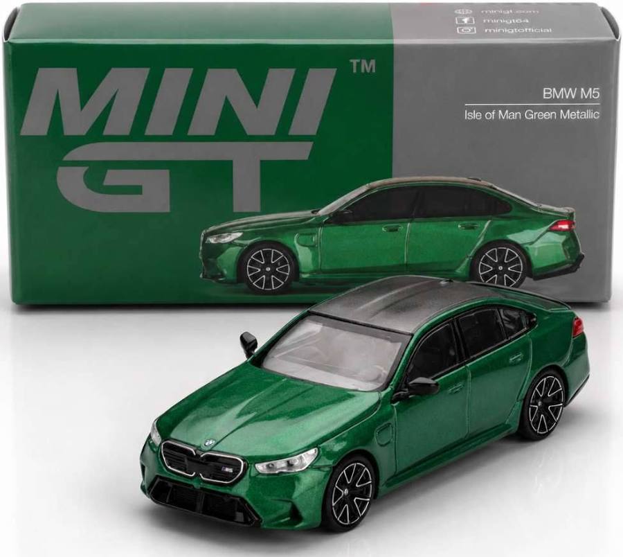 Mini GT #1086: BMW M5 Isle of Man Green Metallic