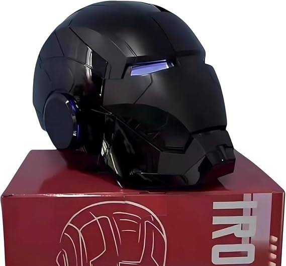 Iron MK5 Helmet Voice Control Cosplay Wearable Open/Close LED Eyes 1:1 Mask